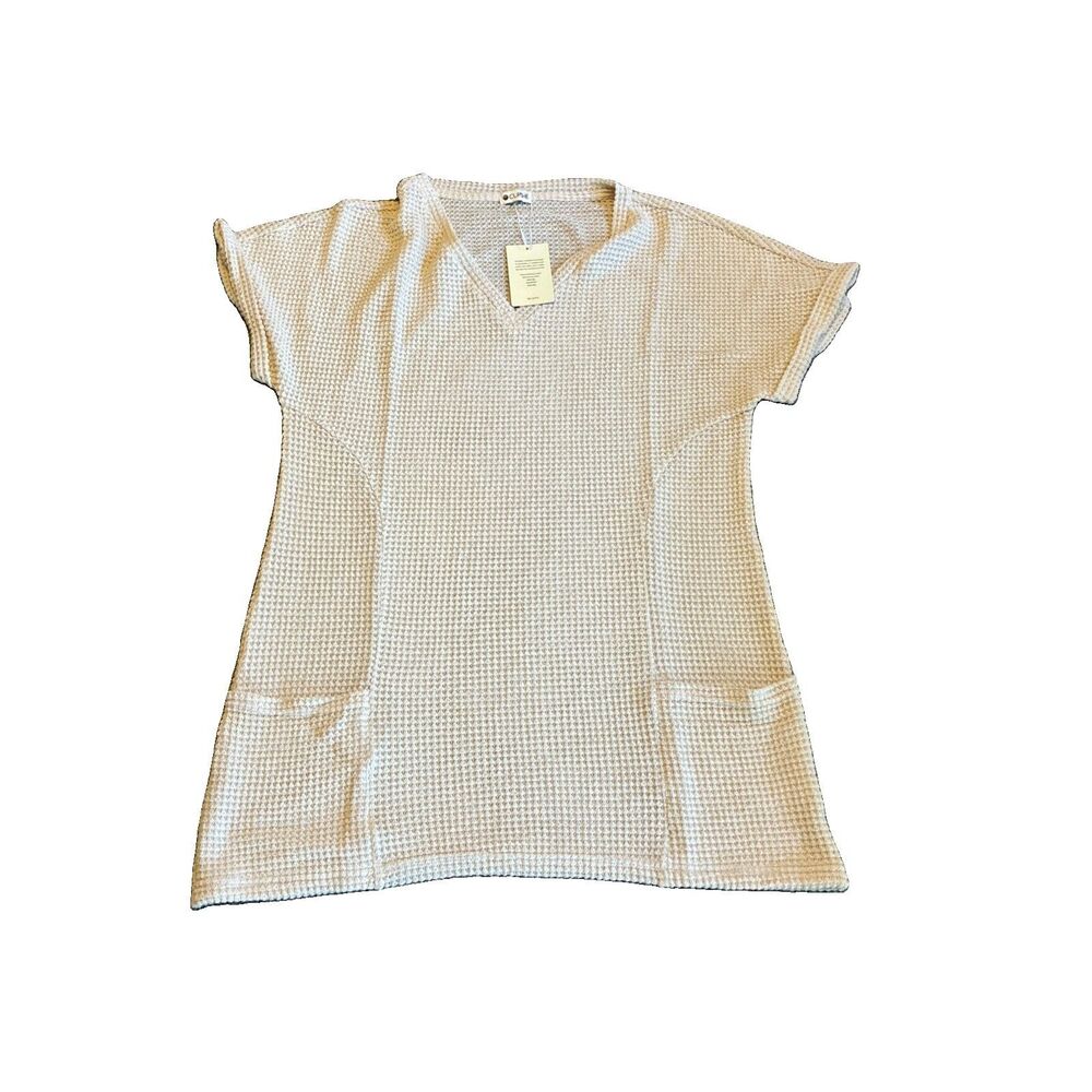New Cupshe Dreamy Tides Beige Cover-Up Mini Dress Size Large - Picture 2 of 11